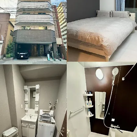 Calum Asakusa Imado Tokyoカルム浅草今戸ダブルルーム新築民泊東京浅草隅田川今戸神社近くスカイツリー見えるコンビニコインランドリー近くある浅草駅まで徒歩圏内アクセス便利成田空港羽田空港銀座渋谷東京駅直通 Exterior photo
