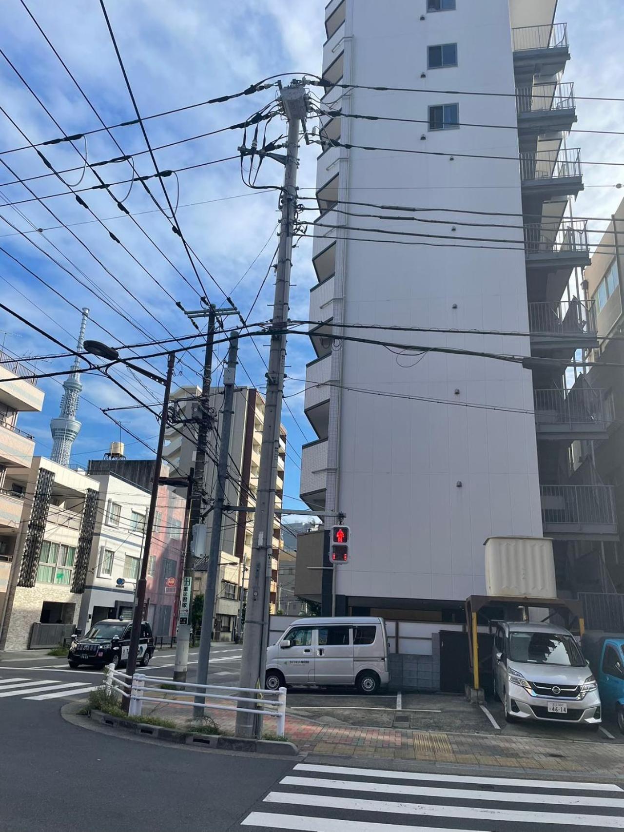 Calum Asakusa Imado Tokyoカルム浅草今戸ダブルルーム新築民泊東京浅草隅田川今戸神社近くスカイツリー見えるコンビニコインランドリー近くある浅草駅まで徒歩圏内アクセス便利成田空港羽田空港銀座渋谷東京駅直通 Apartment *